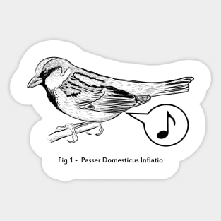 Passer Domesticus Inflatio Sticker